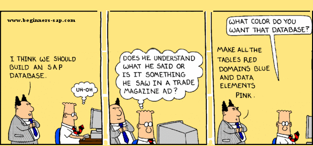 Dilbert learning to code in ABAP | Avantra